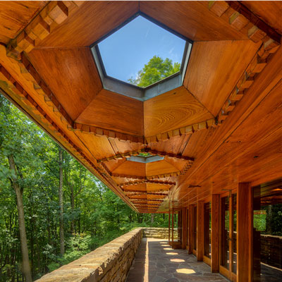 Frank Lloyd Wright's Fallingwater Architectural in Quilting Retreats Seams Like Home B&B